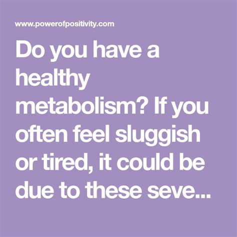 7 Things That Slow Down Your Metabolism | Metabolism, Healthy ...