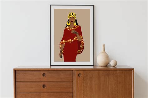 Sudanese Woman Art Sudan Minimal Art Print Nubian Queen - Etsy