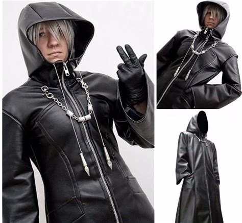 Kingdom Hearts Organization XIII Black Coat | Leather coat, Coat ...