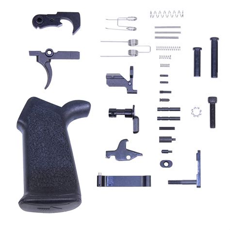 Guntec USA AR .308 Complete Lower Parts Kit With Ergonomic Pistol Grip - Tactical Transition