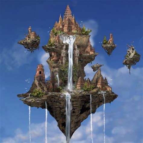 Image result for crystal floating island | Fantasy landscape, Fantasy city, Fantasy art landscapes