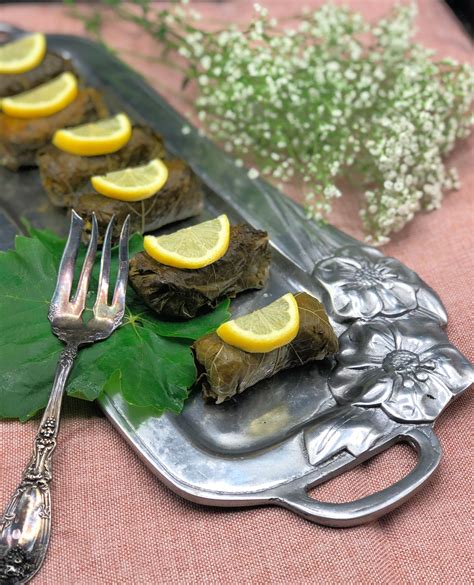 Vegan Dolmas (Stuffed Grape Leaves) Recipe - Jolly Tomato