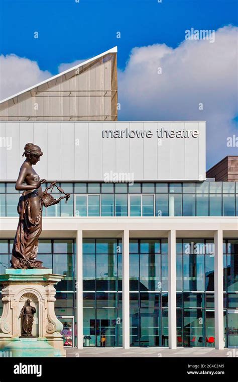 Marlowe Theatre,Christopher Marlowe,Statue,Canterbury,Kent,England Stock Photo - Alamy