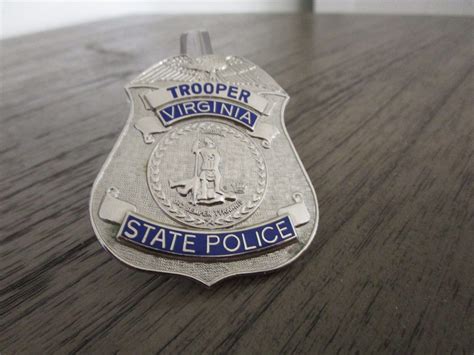 Obsolete Virginia State Police Trooper Badge 17K | Etsy | State police, Police, Trooper