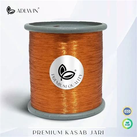 ADLWIN 3 Ply Copper Polyester Kasab Zari Thread, For Textile Industry at Rs 305/kg in Surat