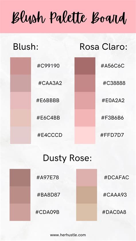 Blush Color Palette Code – Warehouse of Ideas