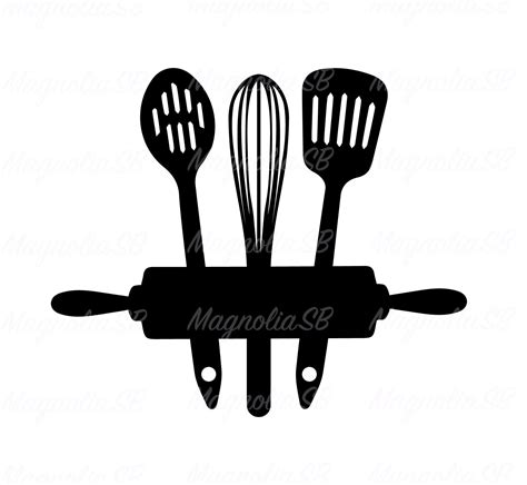 Kitchen Utensils Svg Dxf Cooking Svg Kitchen Décor PNG | Etsy