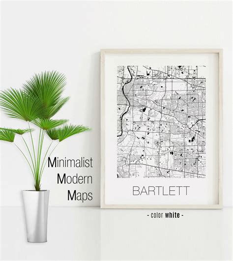 Bartlett Illinois Bartlett IL Map Bartlett Map Bartlett | Etsy