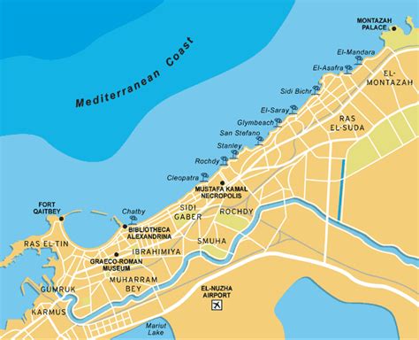 Alexandria Map - Egypt