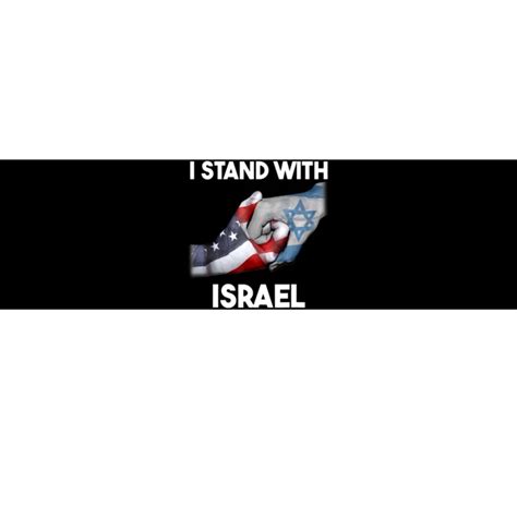 I Stand With Israel I Stand With Israel America Flag Bumper Sticker ...