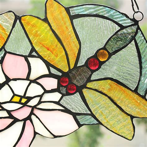 Dragonfly Tiffany Stained Glass Window Panel | Etsy