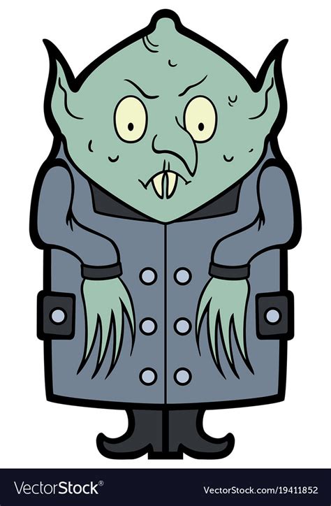 Cartoon nosferatu vampire Royalty Free Vector Image