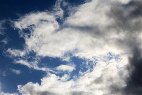 White Cloud With Wispy Edges Free Stock Photo - Public Domain Pictures