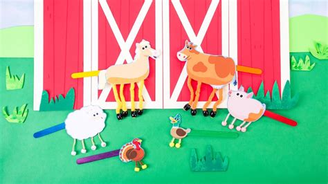 Old MacDonald Had A Farm - Dancing Farm Animals Craft - Super Simple