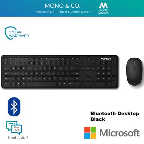 Microsoft Bluetooth Desktop Keyboard Mouse Combo with Bluetooth ...