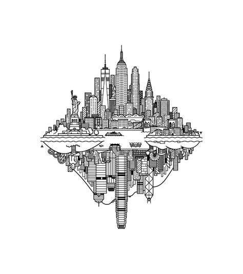 New York Drip Architectural Marvels Unveiling The Structures That Define The Skyline Digital Art ...