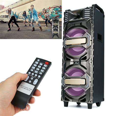 Portable 10 Outdoor Speakers Inch Karaoke Machine System MP3 Player Wireless Speaker Stereo KTV ...