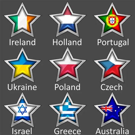 Stars with flags icon Stock Vector Image by ©YadvigaGr #56726477