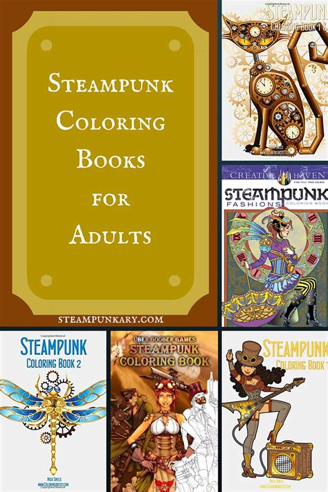 Steampunk Coloring Books for Adults - Steampunkary