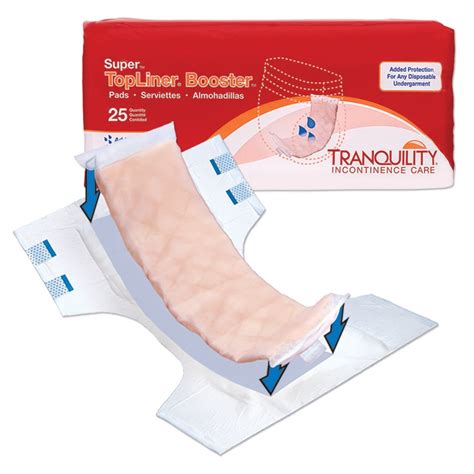 Tranquility TopLiner Super Incontinence Booster Pad, White, 200 Ct ...