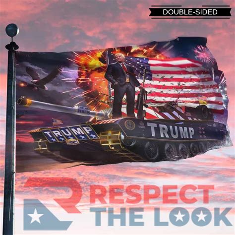 (ON-SALE LIMITED STOCK) Donald Trump Rare Tank Flag – Respect The Look