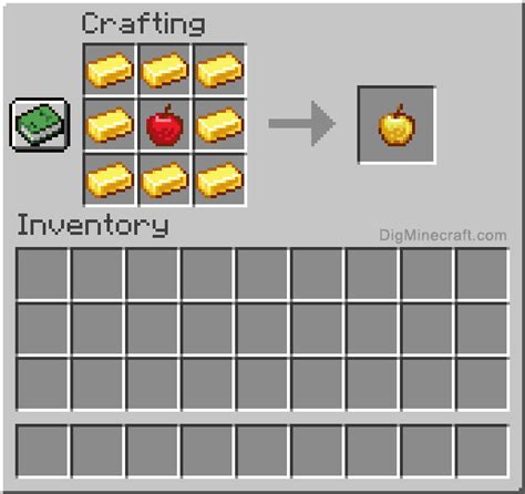 How to make a Golden Apple in Minecraft