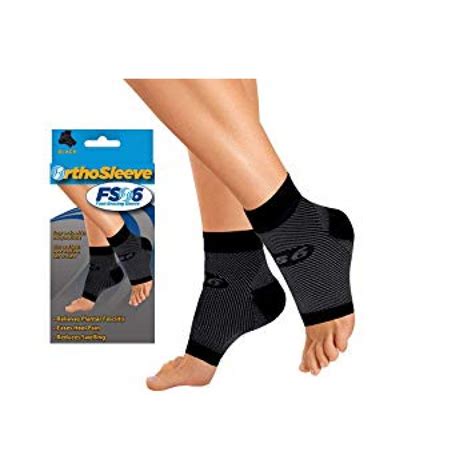 FS6 Compression Foot Sleeve Pairs - Socks for Heel Pain - Plantar Fasciitis Sleeve - Heel Pain ...