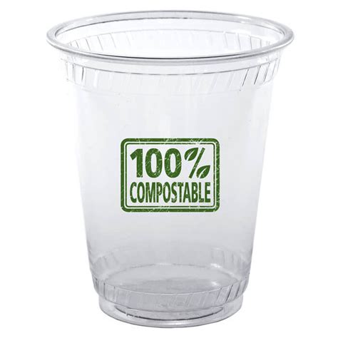 10oz Flex Eco Friendly Clear Plastic Cups Customized Imprinted Logo | HD21