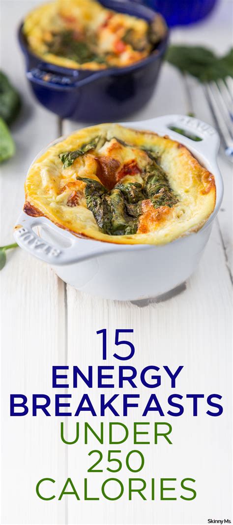 15 Energy Breakfasts Under 250 Calories | Energy breakfast, Healthy ...