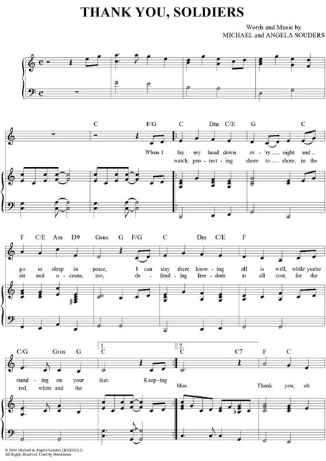 Thank You, Soldiers | Digital sheet music, Cello music, Flute sheet music