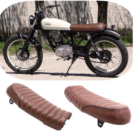 Aliexpress.com : Buy CAFE RACER BRAT SEAT CATERLILLARS PLEATED SEAT CG125 Modified Retro flat ...