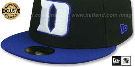 Duke NCAA TEAM-BASIC Black-Royal Fitted Hat by New Era