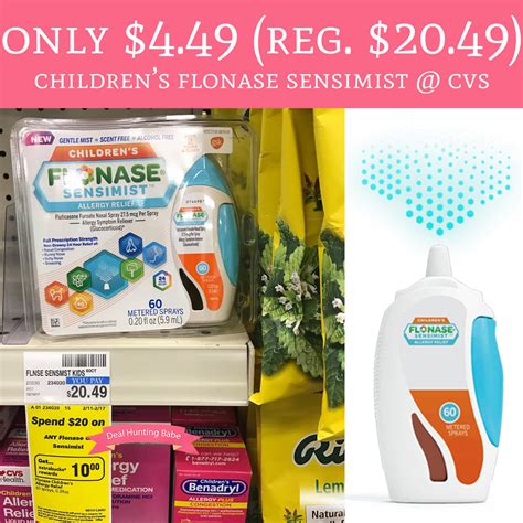 Only $4.49 (Regular $20.49) Children's Flonase Sensimist @ CVS - Deal ...