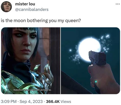 is the moon bothering you my queen? | Shadowheart | Know Your Meme