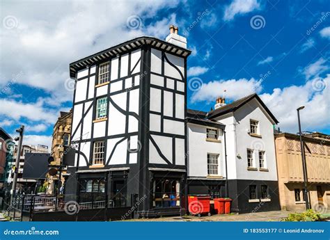 Traditional Half-timbered House in Manchester, England Editorial Photography - Image of ...