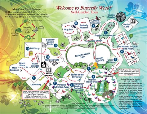 Self-Guided Tour Map – Butterfly World