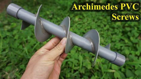 DIY Make Archimedes screw with PVC pipe. Archimedes Turbine , Archimedes Pump - YouTube