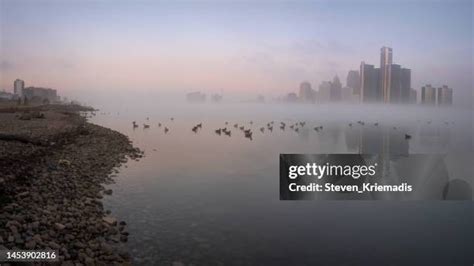 Detroit Skyline Sunrise Photos and Premium High Res Pictures - Getty Images