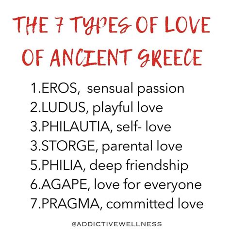 7 TYPES OF LOVE OF ANCIENT GREECE | 7 types of love, Raw chocolate ...