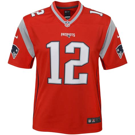 Youth Nike Tom Brady Red New England Patriots Inverted Game Jersey ...