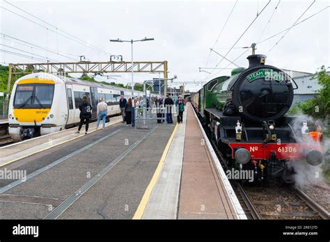 Steam locomotive LNER B1 Class 61306 Mayflower hauling a Steam Dreams ...