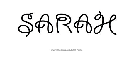 Sarah Name Tattoo Designs