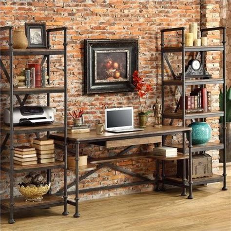 50-stunning-rustic-home-office-furniture-ideas-5b560259aee8f in 2020 | Rustic home offices ...