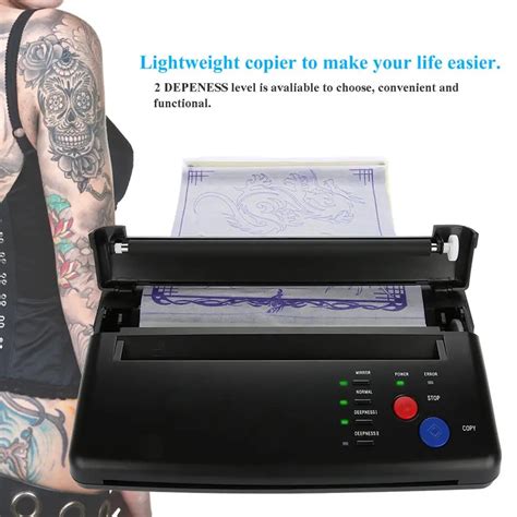 Lighter Stencil Tattoo Transfer Machine Printer Drawing Thermal Stencil ...