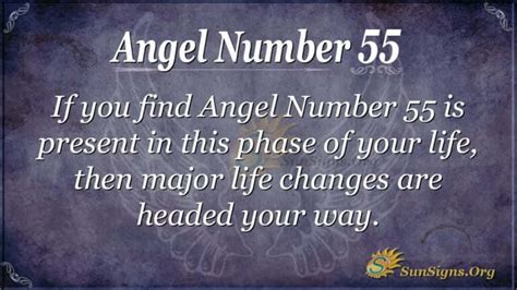 Angel Number 55 Meaning? Be Ready For Changes! - SunSigns.Org