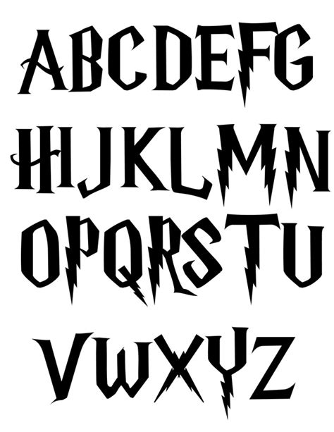 Free harry potter lightning fonts - honlol