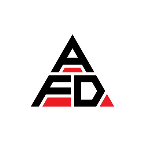 AFD triangle letter logo design with triangle shape. AFD triangle logo ...