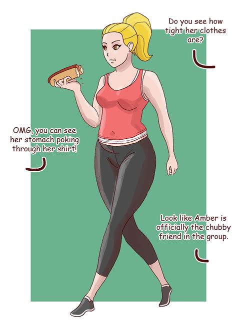 Weight Gain Sequence - Amber - Part 3 by SquishComplex on DeviantArt