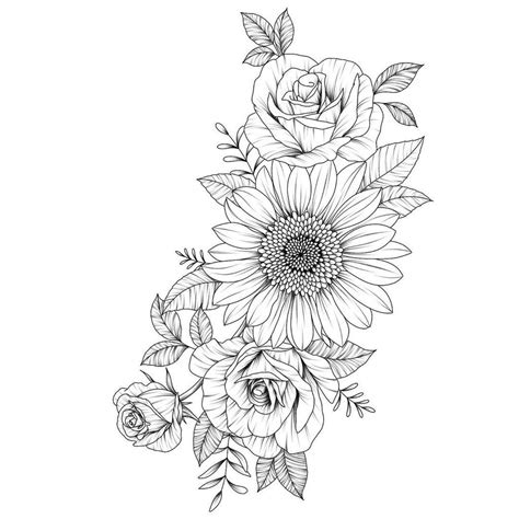 Cool 39 Impressive Black And White Sunflower Tattoo Ideas | Sunflower tattoos, Tattoos ...