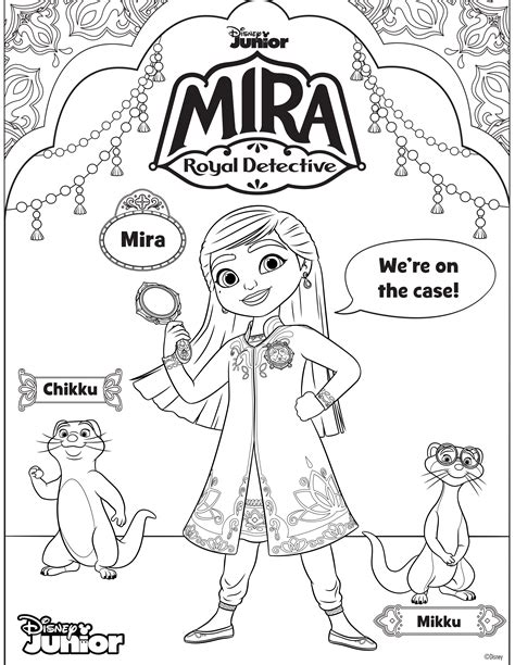 Mira Royal Detective Coloring Coloring Pages